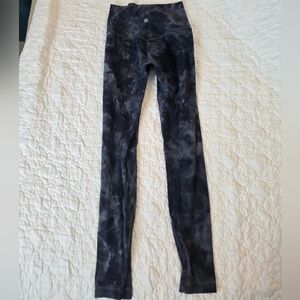 lululemon athletica Charcoal Tie-Dye Leggings